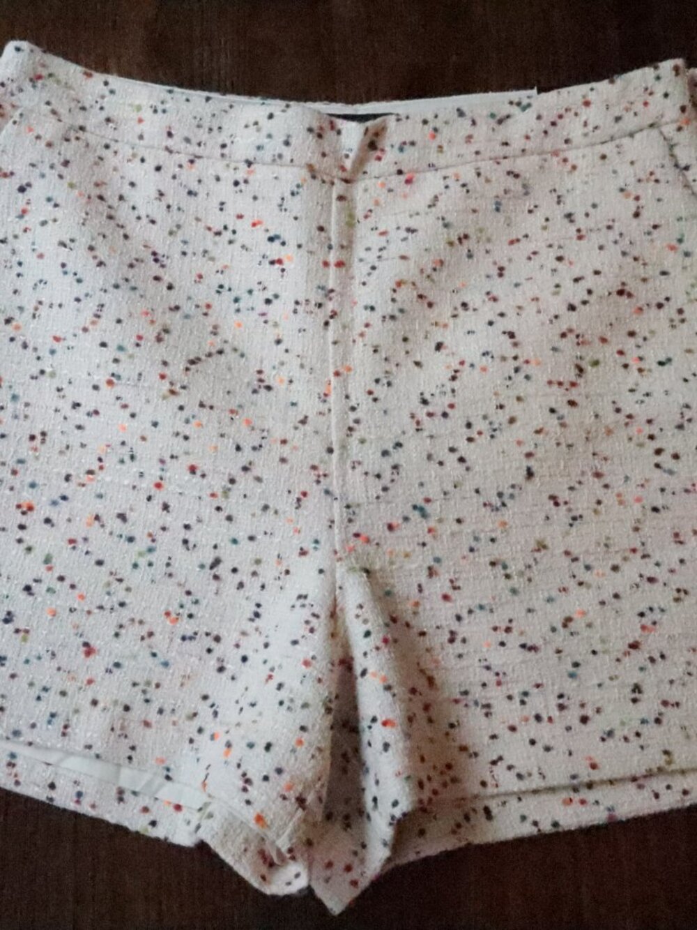 Express Super High-Rise Tweed Confetti Shorts